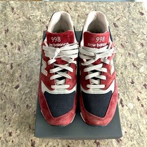 New Balance 998 Burgundy